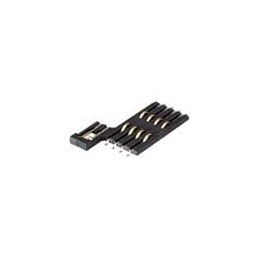 1 pcs : SMRT-2-B - Memory Card Connectors 10 Positions, Push In, Pull Out, SMT, 1.42 mm Height Above Board, 3u'