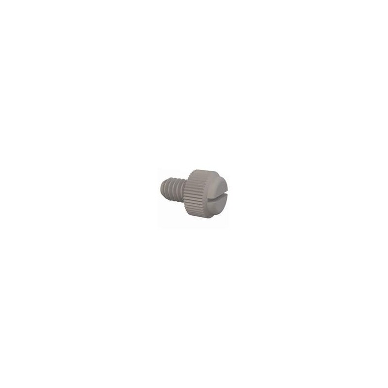 1 pcs : 092520037TEG - Screws & Fasteners Slotted Thumb Screw, 1/4-20 Thread, 3/8 Lg, Natural, Nylon