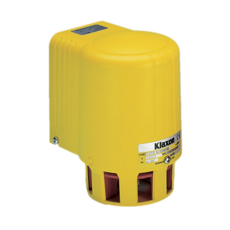 1 pcs - Klaxon Super M Series Siren, 110 V ac, 127dB at 1 m, AC