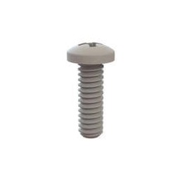 1 pcs : 010080PW018 - Screws & Fasteners Pan Phillips Screw, 0-80 Thread, 3/16 Lg, Natural, Nylon