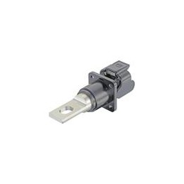 1 pcs : 09930010303 - Heavy Duty Power Connectors HanS BlkhdMountHouse Black M20