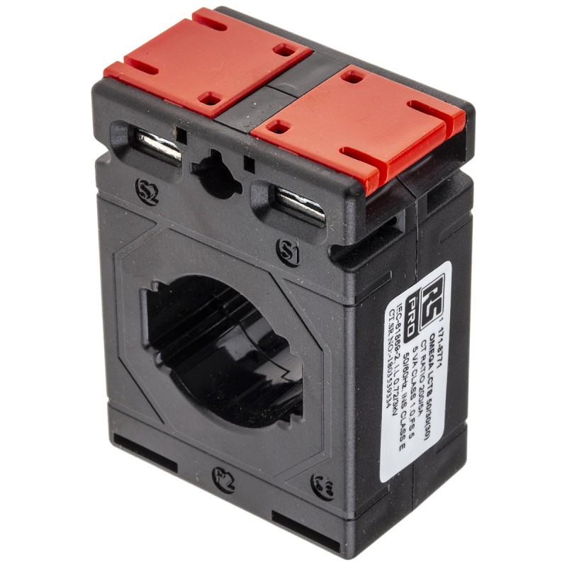 1 pcs - RS PRO Base Mounted Current Transformer, 200A Input, 200:5, 5 A Output, 30 x 10mm Bore