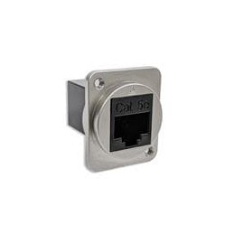 1 pcs : EHRJ45D5E - Modular Connectors / Ethernet Connectors RJ45 CAT5E Diecast Housing