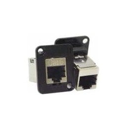 1 pcs : EHRJ45P6SIDC - Modular Connectors / Ethernet Connectors RJ45 CAT6 PANEL MT SHIELDED- R/A IDC