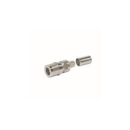 1 pcs : EZ-240-QM-X - RF Connectors / Coaxial Connectors QMA-Male (plug) crimp connector/non-solder, Quick Disconnect SMA, no br