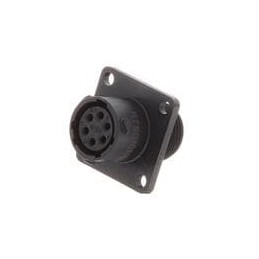 1 pcs : RTS010N6S03 - Standard Circular Connector RCP SQ FL 6POS SZ 10 SCKT SEAL