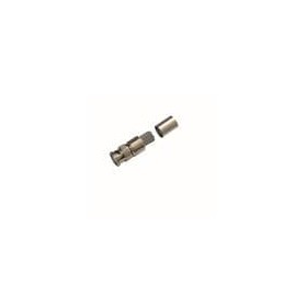 1 pcs : EZ-400-BM-X - RF Connectors / Coaxial Connectors BNC-Male (plug) crimp connector, non-solder pin, no braid trim