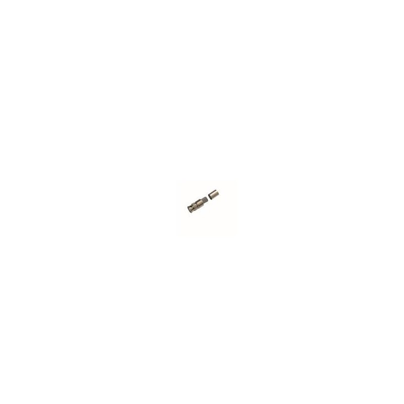 1 pcs : EZ-400-BM-X - RF Connectors / Coaxial Connectors BNC-Male (plug) crimp connector, non-solder pin, no braid trim