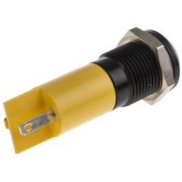 1 pcs - RS PRO Yellow Panel Mount Indicator, 230V ac, 14mm Mounting Hole Size, IP67