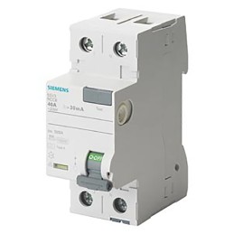 1 pcs - Siemens 5SV3 RCCB, 40A, 2 Pole, 300mA, Type A