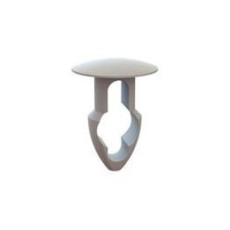 1 pcs : 27KY2500250 - Screws & Fasteners Keyhole Rivet, .250 Hole, .250 Panel Thk, Natural,Nylon,.500 OD