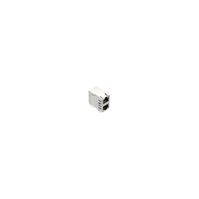 1 pcs : 6368011-5 - Modular Connectors / Ethernet Connectors STK MJ,2X1,SHLD Y/G/Y/G LEDS