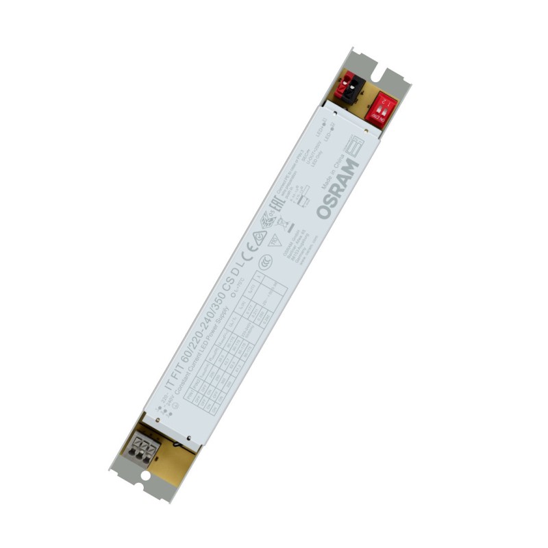 1 pcs - Osram LED Driver, 90-175V Output, 61.2W Output, 200 / 250 / 300 / 350mA Output, Constant Current