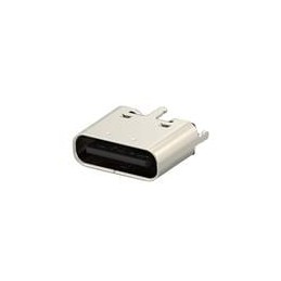 1 pcs : 2480842-1 - USB Connectors USB Type-C Charge-Only Receptacle,6 Pin, Vertical, Short, 3u GF