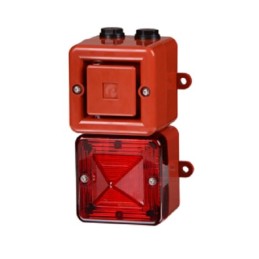 1 pcs - e2s AL100X Series Amber Horn Beacon, 230 V, IP66, Wall Mount, 110dB at 1 Metre