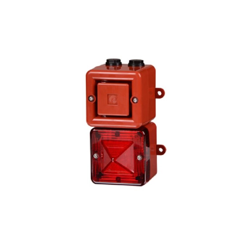 1 pcs - e2s AL100X Series Amber Horn Beacon, 230 V, IP66, Wall Mount, 110dB at 1 Metre