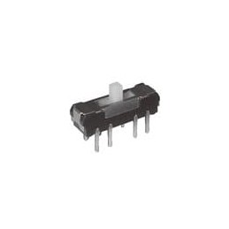 1 pcs : MHS132 - Slide Switches 3 position ON - ON - ON function, 4 thru-hole terminals, side actuator