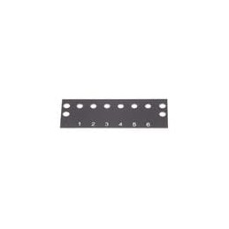 1 pcs : MS-6-140-Y - Terminal Block Tools & Accessories 6 TERM 2 ROW .375 MARKER STRIP