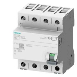 1 pcs - Siemens 5SV3 RCCB, 25A, 4 Pole, 30mA