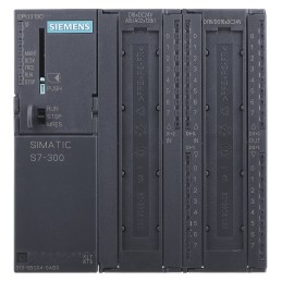 1 pcs - Siemens SIMATIC S7-300 Series PLC CPU, 24 V dc Supply, Analogue, Digital Output, 28 (24 Digital, 4 Analogue)-Input,