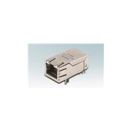 1 pcs : 7499511611A - Modular Connectors / Ethernet Connectors WE-RJ45 Int XFMR THT 1x1 PoE+ Tab Up EMI
