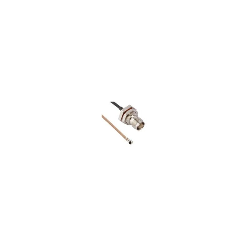 1 pcs : 095-850-283-300 - RF Cable Assemblies AMC Right Angle Plug to TNC Straight Bulkhead Jack RG-178 50 Ohm 300 mm (11.81 Inc