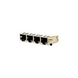 1 pcs : 44560-0014 - Modular Connectors / Ethernet Connectors 8/8 4 PORTS RA LOW PROFILE