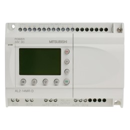 1 pcs - Mitsubishi Alpha 2 Series Logic Module, 24 V dc Supply, Relay Output, 8-Input, Analogue Input