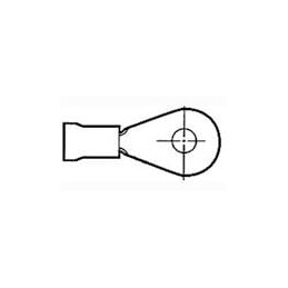 1 pcs : 55621-1 - Terminals PVC-RING 08AWG RED 1/4M6