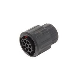 1 pcs : RTS6BS12N8SHEC03 - Standard Circular Connector Female straight plug end cap Sz 12 8 p