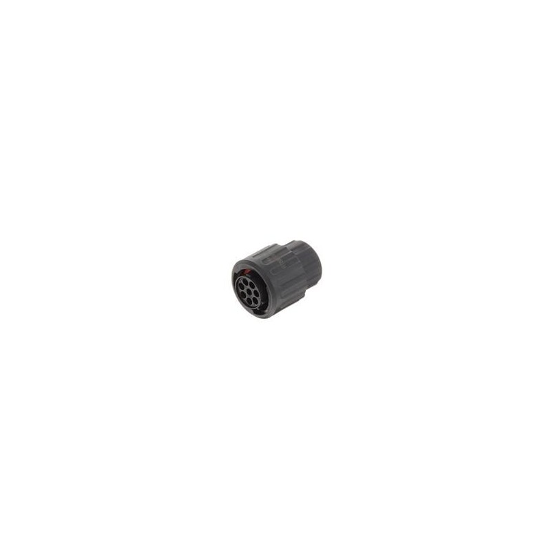 1 pcs : RTS6BS12N8SHEC03 - Standard Circular Connector Female straight plug end cap Sz 12 8 p