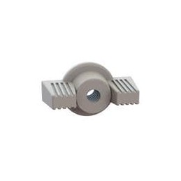 1 pcs : 0600440DLWN - Screws & Fasteners Deco Wing Nut, 4-40 Thread, 5/16 Height, Transparent, Copolyester, 5/8 OD