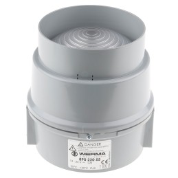 1 pcs - Werma BWM 890 Series Green Steady Beacon, 12 - 24 V dc, Base Mount, LED Bulb, IP65