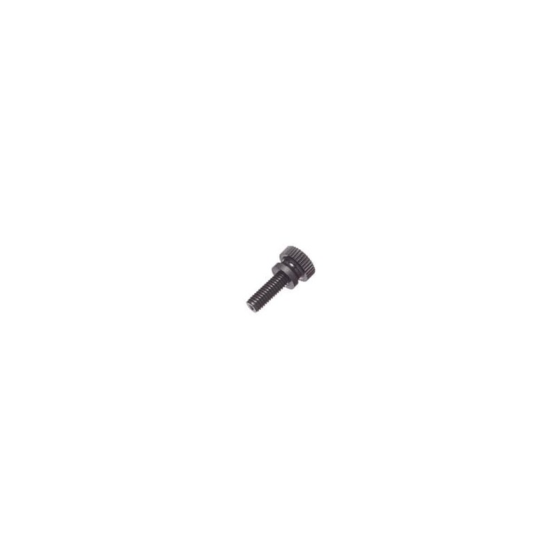 1 pcs : 091032050TB - Screws & Fasteners Knurled Thumb Screw, 10-32 Thread, 1/2 Lg, Black, Nylon