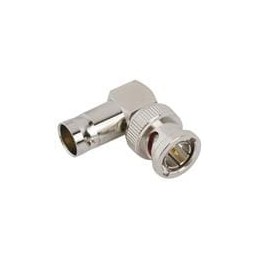 1 pcs : 031-9-75-12G - RF Adapters - In Series BNC JCK to BNC PLG Right Angle 12G OPT