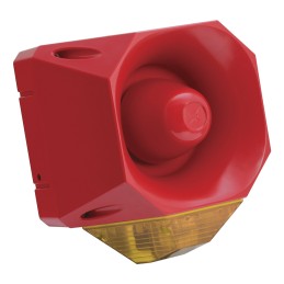 1 pcs - Eaton Series Amber Sounder Beacon, 18 - 30 V dc, IP66, Wall Mount, 120dB at 1 Metre