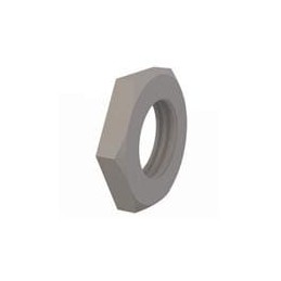 1 pcs : 0412527PJN - Screws & Fasteners Hex Jam Nut, 1/8-27 Thread, .11 Height, Natural, Nylon, .56 OD