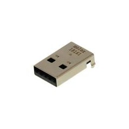 1 pcs : 48037-0001 - USB Connectors TYPE A RA SHLDED PLG THRU-HOLE AU