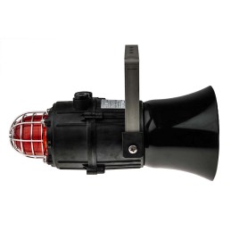 1 pcs - e2s E2xC1X05F Series Red Sounder Beacon, 230 V ac, IP66, Surface Mount, 116dB at 1 Metre