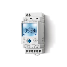 1 pcs - Finder Digital with NFC DIN Rail Time Switch 110 - 230 V ac/dc, 2-Channel