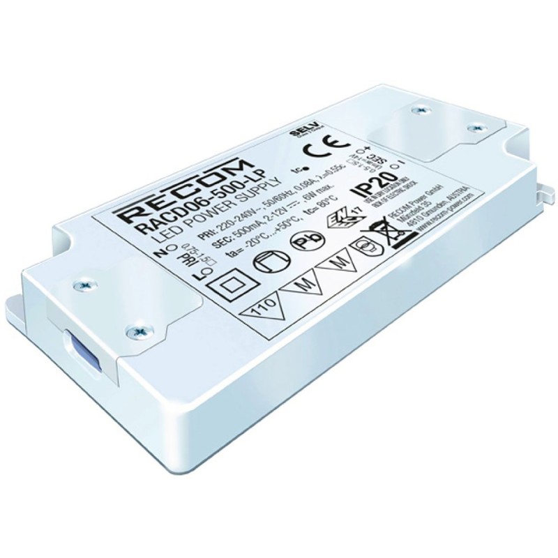 1 pcs - Recom LED Driver, 2 - 9V dc Output, 6W Output, 700mA Output, Constant Current