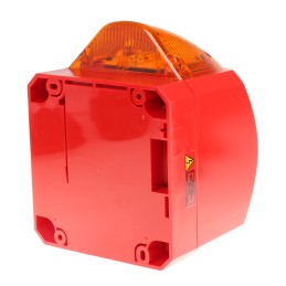 1 pcs - Klaxon Nexus Series Amber Sounder Beacon, 110 V ac, 230 V ac, Wall Mount, 120dB at 1 Metre