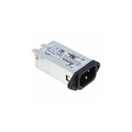 1 pcs : 13SEEG3S - AC Power Entry Modules EMI Filter, 2-Stage, Single, 250VAC, 13A, 0.19 L(mH), 0.22 Cx(uF), 2200 Cy(pF)