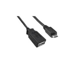 1 pcs : 3021069-01M - USB Cables / IEEE 1394 Cables USB 2.0 F TO M STRAT 1M CORD BLACK