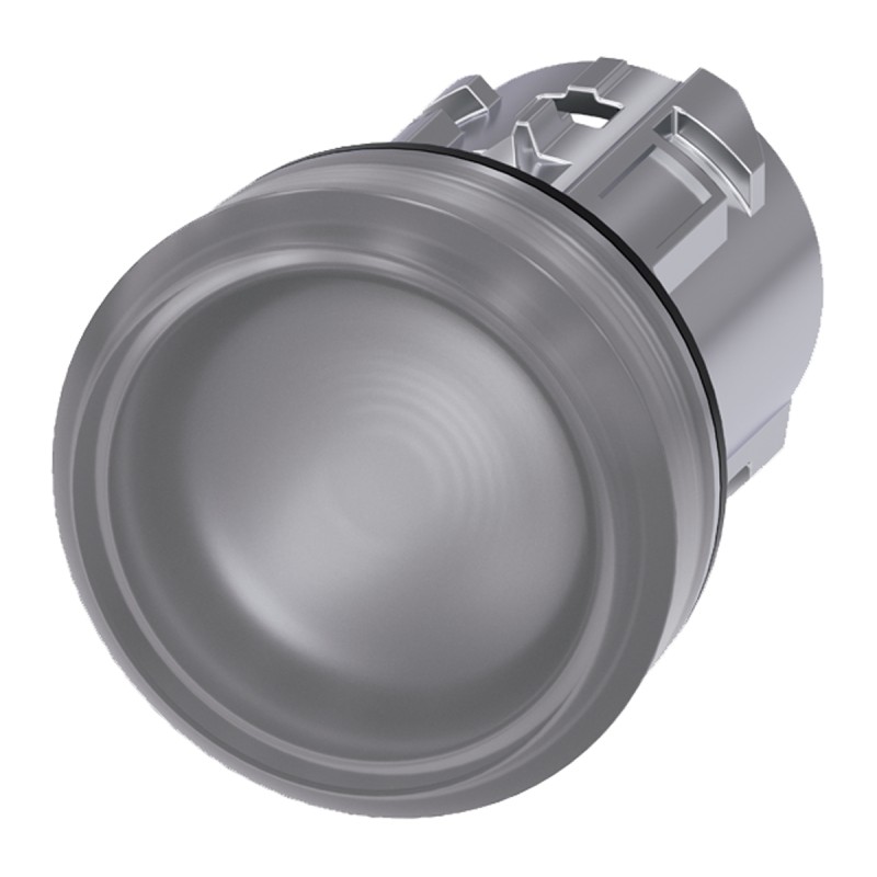 1 pcs - Siemens Clear Pilot Light Head, 22mm Cutout SIRIUS ACT Series