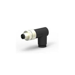 1 pcs : T4013008031-000 - Circular Metric Connectors M8,SCREW, MALE,R/A UNSHIELD,3P,GOLD