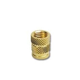 1 pcs : 440X135C - Screws & Fasteners Straight Heat-Set Threaded Insert, 4-40 Thread Size, 0.135' Installed Length, Brass