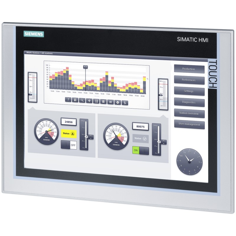 1 pcs - Siemens SIMATIC Series TP1200 Comfort HMI Panel - 12.1 in, TFT Display, 1280 x 800pixels
