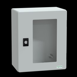1 pcs - Schneider Electric Fibreglass Reinforced Polyester Wall Box, IP66, 308 mm x 255 mm x 160mm
