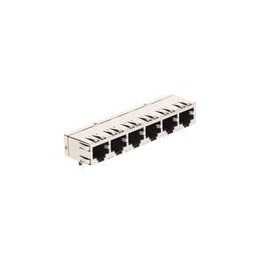 1 pcs : 5406206-2 - Modular Connectors / Ethernet Connectors MJ ASSY 6P 8POS 1X6 SHLD CAT5 NS